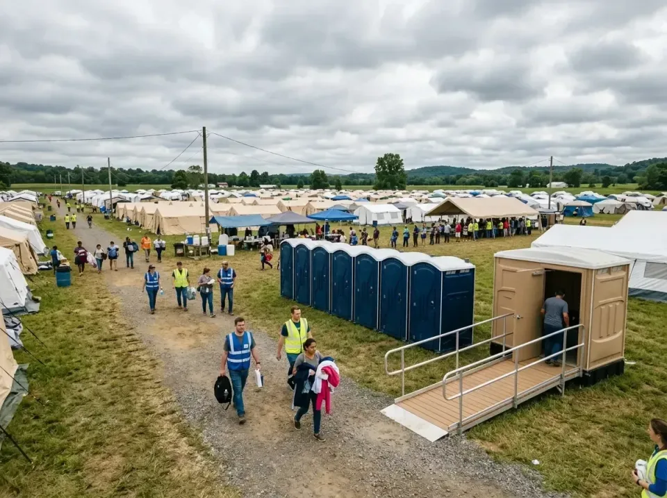 disaster-relief-camp-restrooms-010 — frequently asked questions, Dumpster & Portable Bathrooms Rental in California, PA